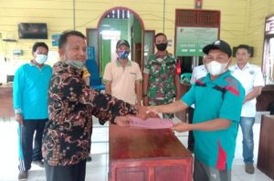 Perangkat Desa Talang Petai Gelar Acara Serah Terima Laporan Fisik Tahun 2021