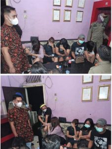 Gelar Giat Pekat Tim Gabungan Datangi Tempat Karoke Dan Pijat