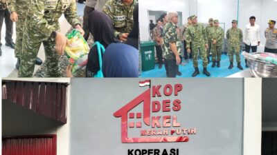 Kunjungi MM Pangdam XXI Raden Inten Bagikan Sembako Pada Masyarakat
